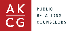 [AKCG - Public Relations Counselors, LLC logo]