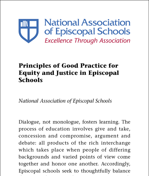 Principles of Good Practice for Equity and Justice in Episcopal Schools